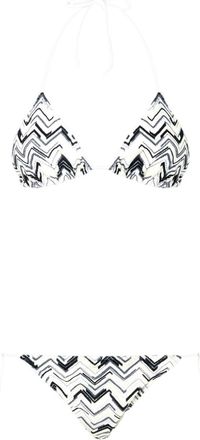 Missoni Set bikini con motivo a zigzag - Nero