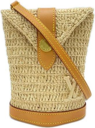 Louis Vuitton Pre-owned Vintage Bucket Schoudertas - Dames - Vintage Tas - Beige - ONE Size - Leer - Vintage
