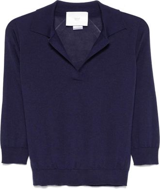 VANIS&Eacute; T-shirt a coste - Blu