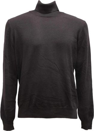 Gran Sasso Dolcevita Turtleneck Trui - Heren - Coltruien - Zwart - M - Wol - Truien & Vesten