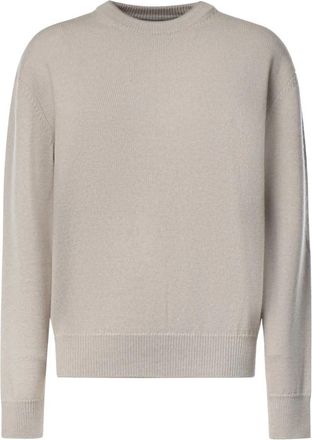 Jacquemus La Maille Moulin Sweater - Dames - Ronde hals truien - Beige - XS - Wol - Truien & Vesten