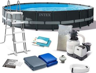 OEM Piscina De Jard&iacute;n Con Estructura De 610 X 122 Cm 12 En 1 Intex 26334