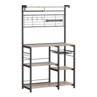 Vasagle Estanter&iacute;a de cocina de 42 x 90 x 167,3 cm de color greige y negro