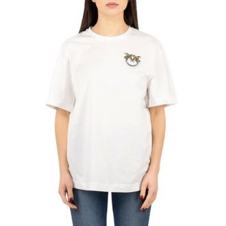 Pinko T-Shirts, female, White, Size: XS T-Shirt