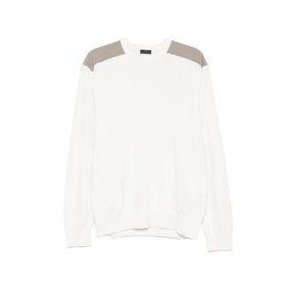 Paul & Shark Contrast-panel Crew-neck Sweater