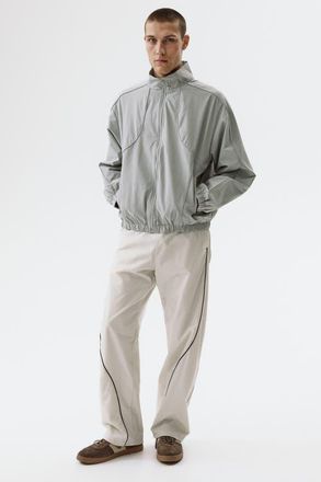 H&M Relaxed Fit Track Pants in Light Beige at Nordstrom, Size Xx-Large