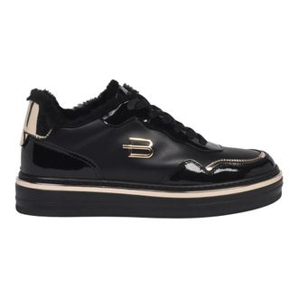 Baldinini Sneaker in vernice e pelle nera - - Shoes - Donna - Nero - 37 EU