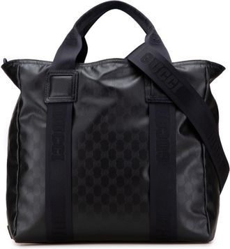 Gucci Black Pvc Leather Shoulder Bag Tote Bag (Pre-Owned)