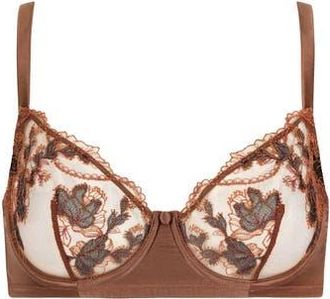Huit Poeme Underwire Bra in Brown at Nordstrom, Size 38B