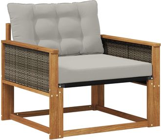 vidaXL Madera Maciza De Acacia Y Textileno Vidaxl