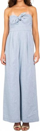 Lavender Brown Tessa Jumpsuit In Chambray