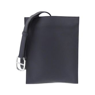 Herm&egrave;s Blue Indigo Swift Leather Chain/Shoulder Wallet (Pre-Owned)