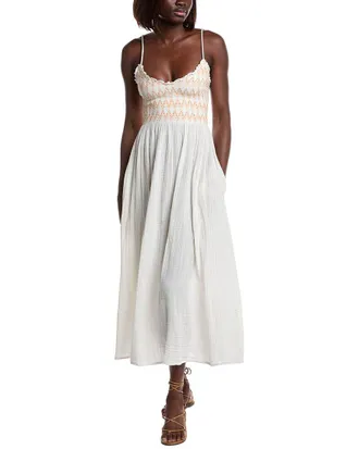 Free People Sweet Nothings Midi Solid Dress