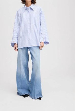 Munthe Lynne Oversized Shirt In Blue