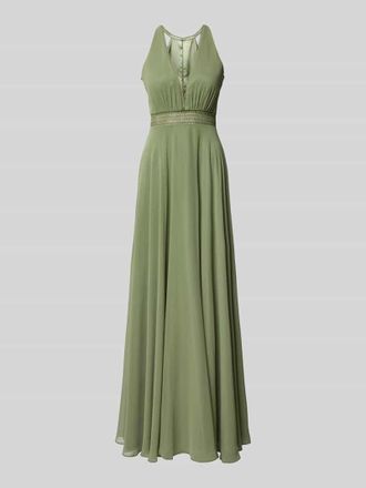 Vera Mont Abendkleid mit tiefem V-Ausschnitt in Gruen, Gr&ouml;&szlig;e 48