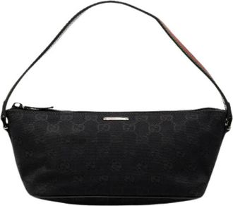 Gucci Pre-owned Shoulder Bags, female, Black, Size: ONE SIZE Pre-owned Baguette