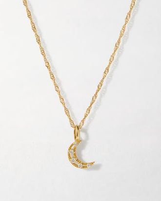 Edge of Ember Moon Diamond Necklace at Nordstrom, Size 18