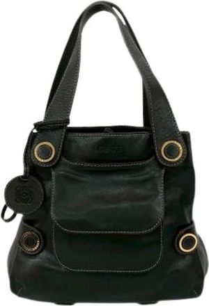 Loewe Pre-owned Handbags, female, Black, Size: ONE SIZE Pre-owned Shoulder Bag