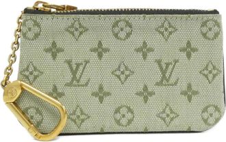 Louis Vuitton Khaki Canvas Coin Purse/Coin Case (Pre-Owned)