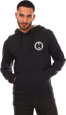 HUGO BOSS Heren Sew-On Hoodie (Donkerblauw)