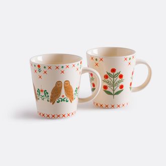 La Redoute Interieurs Set van 2 porseleinen mokken, Anselme