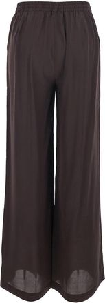 P.A.R.O.S.H. Womens Trousers, Silk Drawstring, Brown