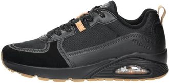 Skechers Uno - Layover - Heren - Sneakers - Zwart - 43 EU - Schoenen
