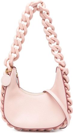 Stella McCartney Falabella-chain detail shoulder bag - women - Polyurethane - One Size - Pink