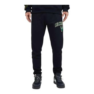 Pro Standard Pro Standard NBA Milwaukee Bucks Stacked Logo Sweatpants in Black Men
