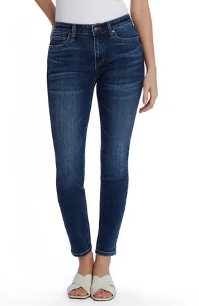HINT OF BLU Mid Rise Skinny Jeans in Beach Blue at Nordstrom, Size 25