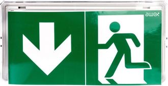 OEM Luminaria De Emergencia Exit Led 1w 130lm 1h, Doble Funci&oacute;n, At Blanca + Pu31 Ete/1w/b/1/sa/at/wh