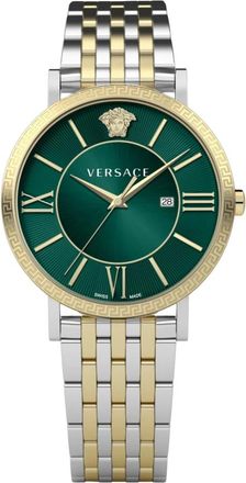 Versace Horloges - Heren - Horloges - Groen - ONE Size - Accessoires