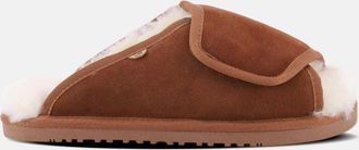 Lamofootwear Womens Apma Slide Wrap Slippers In Chestnut