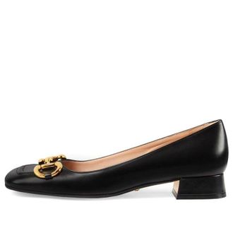 Gucci (WMNS) Gucci Ballet Flat with Horsebit Black Leather 645600-C9D00-1000
