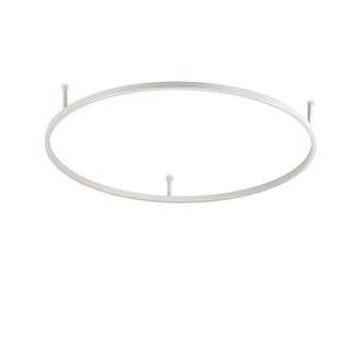 Netlighting Oracle Ring Integrated Led Semi Flush Light White 90cm 3000K