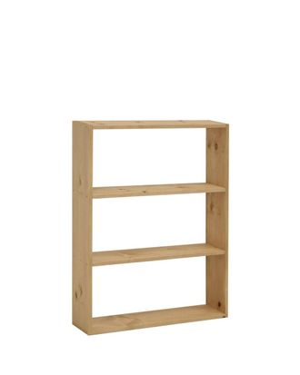 Deco Wood Estanter&iacute;a de madera maciza con 2 estantes tono medio 80,2x108,6cm