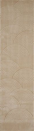 Nazar Rugs Alfombra beige con arco - 80x300