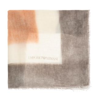 Emporio Armani Scarves, female, Multicolor, Size: ONE SIZE Brushed Modal Blend Foulard