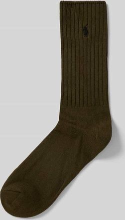 Ralph Lauren Socken mit Label-Stitching in Bottle, Größe 40-46