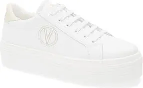 Mario Valentino Serena VLOGO Sneaker in White Cream at Nordstrom Rack, Size 6.5