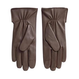 Ralph Lauren Guantes de Piel con Botones - Accessories - Mujer - Marr&oacute;n - M