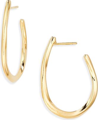 Panacea Teardrop Hoop Earrings in Gold at Nordstrom, Size One Size Oz
