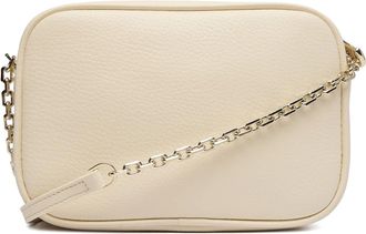 Patrizia Pepe Womens Shoulder Bag Wooly White Leather
