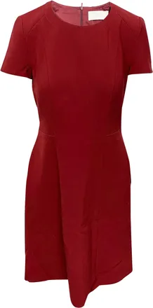 BOSS Boss Sheath Dress in Burgundy Wool