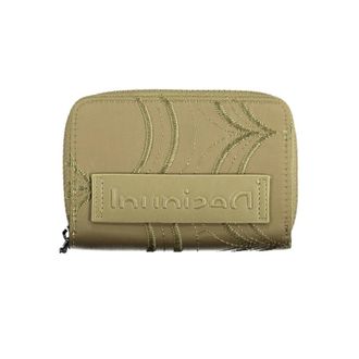 Desigual Groene Polyester Dames Portemonnee - Dames - Portefeuilles - Groen - ONE Size - Polyester - Accessoires