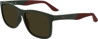 Ferragamo SF 1028S 322 Mens Sunglasses Green Size 56