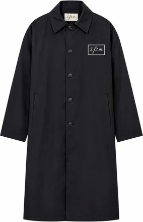 Song for the Mute Jassen, Heren, Zwart, M, Polyester, Heavy Memory Satin Coach Jas