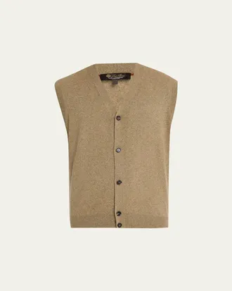Loro Piana Mens Baby Cashmere Knit Classic-Fit Vest