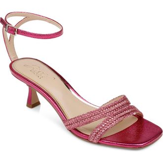 Badgley Mischka Hayzel Ankle Strap Sandal in Pink Fab at Nordstrom Rack, Size 6.5