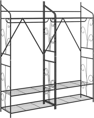 vidaXL Open Wardrobe Plain 2 pcs 78 x 36 x 158 cm vidaXL